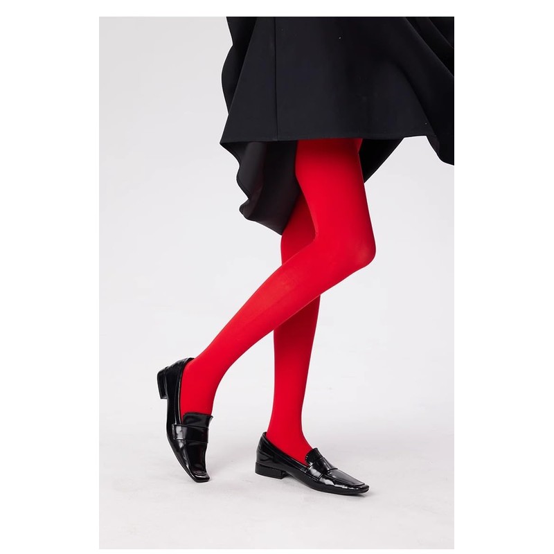 leg elegant Women's 80 Den Microfiber Soft Opaque Tights Pantyhose