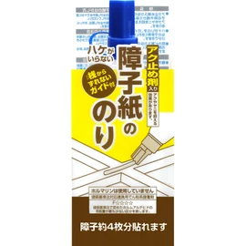 Shoji Paper Shoji Glue with Anti-Ax Stopper 5.3 oz (150 g), Approximately 4 Sheets Included, One Touch Glue, Easy to Apply, Glue for Shoji
