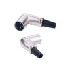Alnicov 2 x 90 Degree XLR 3 Pin Microphone Speaker