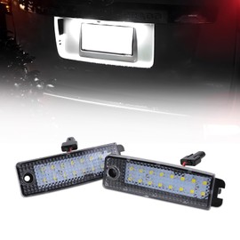 SINMAIT CROSSOVER LED License Lamp, Crown Crossover, Exclusive LED License Light, Light Adjustment, Vehicle Inspection Compatible, CROWN CROSSOVER Custom Parts, Dress Up, Glow, White, Genuine