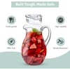 MosJos Acrylic Pitcher (72 oz), Clear Plastic, Water Pitcher with