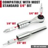CROM 1/4-inch Mini Ratchet Wrench - Use As 1/4 Bit