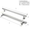 ZAUYX 10-Pack 8 Inch Hole Center Polished Chrome Cabinet Pulls
