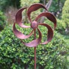 360 Degree Swivel Metal Wind Spinner Single Blade Willow Leaves