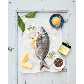 Sea La Vie Salt Flakes, 3.5 Ounces, Pack of 1, Kosher Handcrafted Gourmet Artisinal Finishing Salt Flakes from the Mediterranean Sea (Citrus Limón)