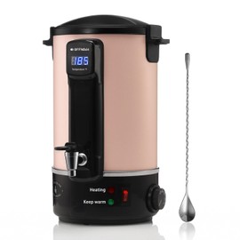 OFFNOVA Wax Melter for Candle Making, 6L Large Wax Melting Pot with Heating Core Spout & Digital Display, Ideal for Business or Craft (Pink)