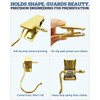 60 Pack Gold Boot Hangers for Closet, Clips Hangers with