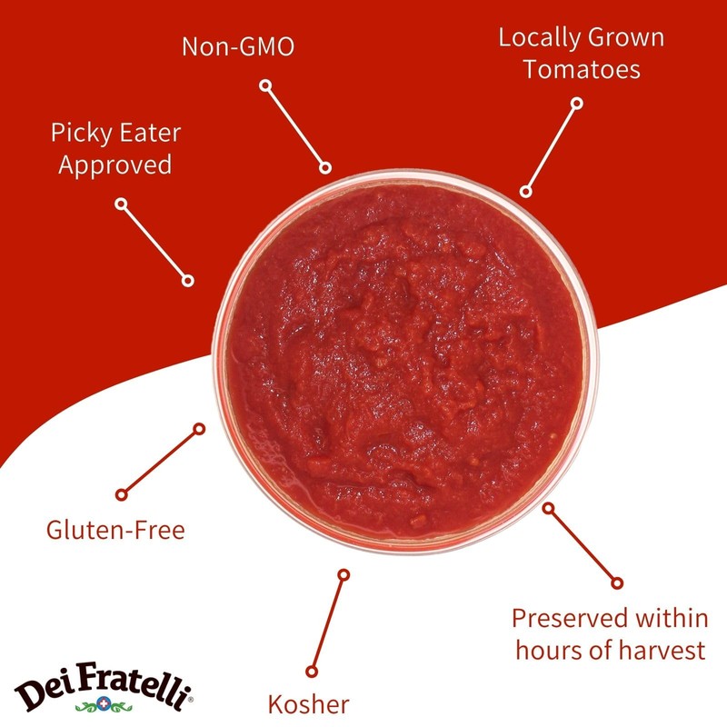 Dei Fratelli Crushed Tomatoes (28 oz. cans; 6 pack) -