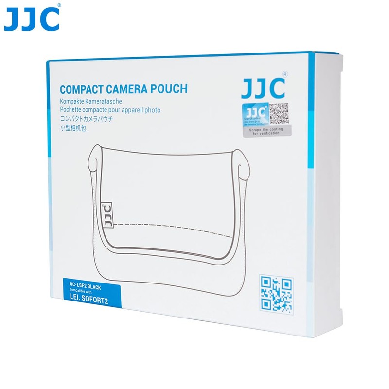 JJC Neoprene Compact Camera Pouch Bag with Velcro Closure for