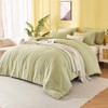 TISPLR King Size Desert Sage Comforter Set, 3 Pieces Double-Layer