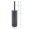 Spirella BATH BRUSH STAINLESS STEEL AKIRA MATT GREY, Metal, 40