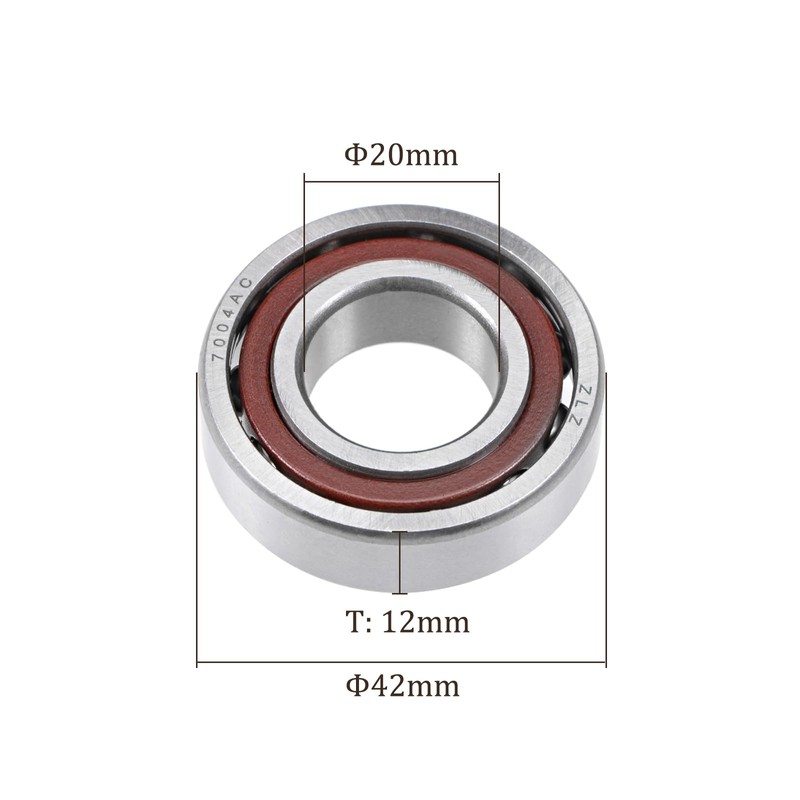 Kozelo 5pcs 7004AC Angular Contact Ball Bearing - [20mm Bore