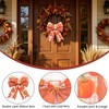 Fall Wreath Bow Thanksgiving Burlap Ribbon Wreath Bow Home Decor