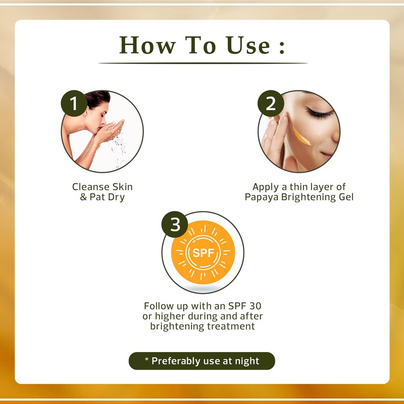 Organic Extract of Papaya Brightening Gel Tube | 30g |