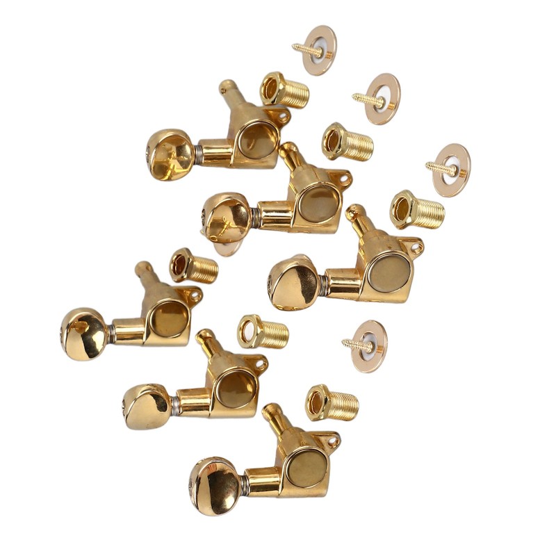 6Pcs Full Closed Guitar Tuning Key Accurate Fast Operation Stable