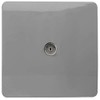 Trendi Artistic Modern Glossy Tactile TV Socket Light Grey