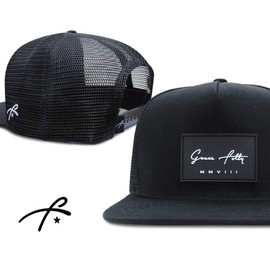 Grace Folly Trucker Hat for Men & Women. Snapback Mesh Caps Black