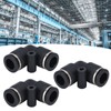 10pcs Pneumatic Connector Durable ABS Replaceable Practical Connecting Accessories for