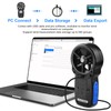Handheld Anemometer CFM Meter, Kethvoz HVAC Airflow Meter Measure Wind