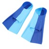 2pcs Swim Fins 2 Colour Blue Silicone Anti Slip Swimming