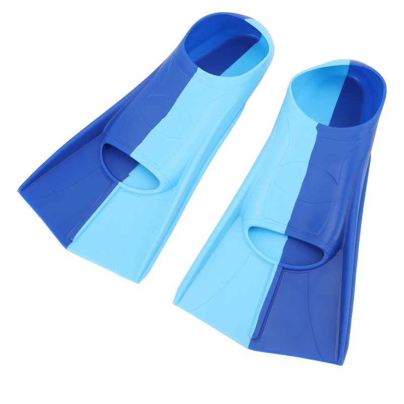 2pcs Swim Fins 2 Colour Blue Silicone Anti Slip Swimming