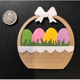 Sizzix 1 Easter Basket Premade Paper Die Cuts Scrapbooking & Cardmaking
