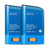 AHC 내추럴 퍼펙션 더블 자외선차단 선스틱 대용량 22g 2개 SPF50+/PA+++ AHC Natural Perfection Double UV Protection Sunscreen Stick Large Size 22g 2 Pieces SPF50+/PA+++
