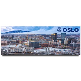 Oslo Panoramic Fridge Magnet Norway Travel Souvenir Scandinavia