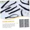 Baluue 20pcs Elastic Hair Ties for Men Adjustable Non-skid Scrunchies