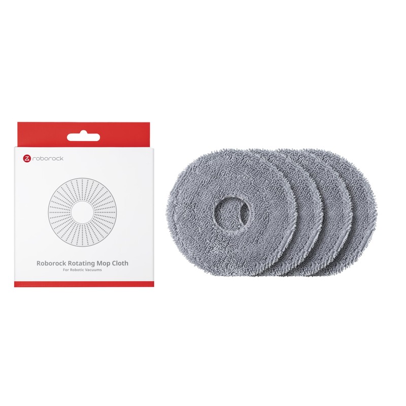 Roborock Round Mop Cloth D SXTB18RR 4 Pcs Replacement Genuine