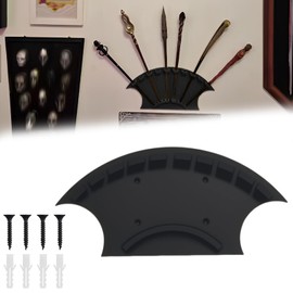 Wand Display Wall Mount, Wand Holder for Collecting and Displaying Wands, Holds up to 10 Wands, Unique 3D Printed Display Stand Gift for Wand Lovers