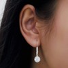 Radiant Earrings for Women 925 Sterling Silver Hanging Long Round