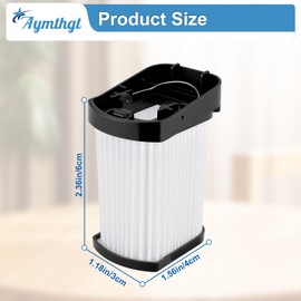Aymthgt 4 Pack WV401 Replacement Filter Compatible with Shark Wandvac Cordless Handheld Vacuum WV400 WV401BL WV401PK WV410BL WV410PR WV410TL QV410QBL, Compare to Part # XFFWV400