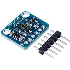 TSL2591 digital light sensor, DC 3.3 V-5 V I2C sensor module Sensor light detection module Built-in A/D converter