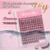 Kit Pestañas Naturales Volumen Nycaar Con Pegamento Diy