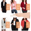 Hybrid & Company Womens Casual Work Office Open Front Blazer