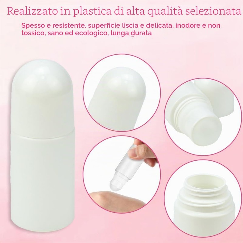 DTYGUIXE 4 Pz Bottiglie a Rullo in Plastica Bottiglie Vuote