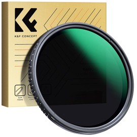 K&F Concept 67mm Variable ND Filter ND2-ND400 (1-9 Stops) Neutral Density Filter 24 Layer Nano Coating Slim AGC Optical Glass (Nano-D Series)