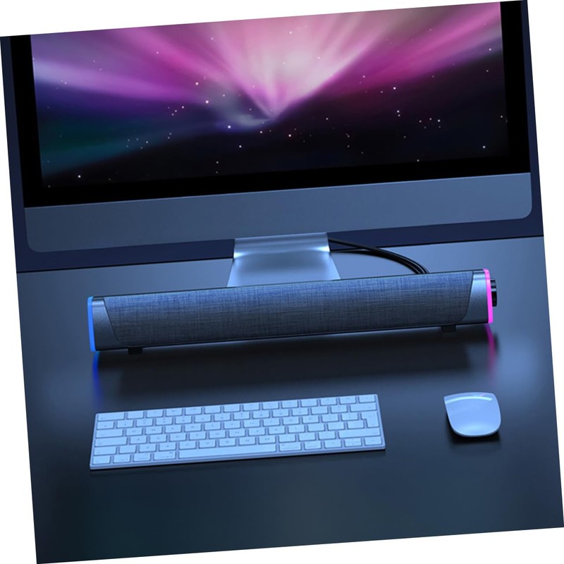 jojofuny Soundbar Box Wired Dual Speaker for Home Office and
