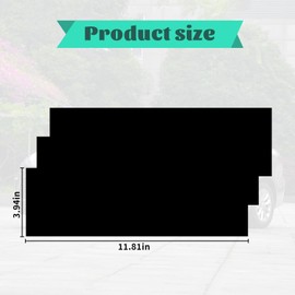 BLAKAYA 11.8" x 4" Bowtie Emblem Wrap Kit for Chevy Logo Overlay Vinyl Wrap with Spatula and Cutter 3 Pcs Matte Black