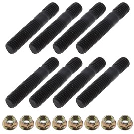 eMagTech 8 Sets Exhaust Manifold Stud Bolt Kit M8x45mm Compatible with Nissan Perfect Replacement