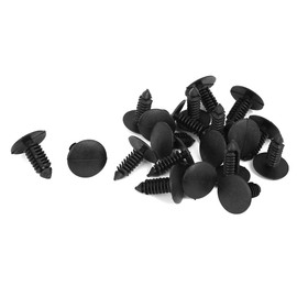 20pcs 8mm x 6mm Hole Plastic Car Fender Fir Tree Clips Rivets Retainer