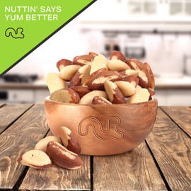 NUT CRAVINGS - Brazil Nuts Roasted & Salted - No Shell, Whole (80oz - 5 LB) Bulk Nuts Packed Fresh in Resealable Bag - Healthy Protein Food Snack, Food Assortments