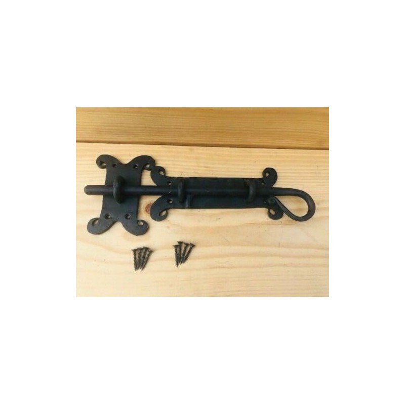 Vintage 2 Large Iron Locks Sliding Door Lock and Latch