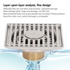 Floor Drain Odor Proof Insect Proof Square Floor Drain Electroplating