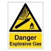 V Safety Danger Explosive Gas - Portrait 150 x 200mm