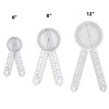 Teppich 3Pcs Goniometer 6/8/12 Inch Occupational Therapy Protractor Tool Measuring