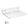 6 Inch White Floating Wall Shelf, Rustproof Aluminum Alloy Wall