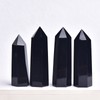 POWERTONE Natural Obsidian Gemstone Point, Hexagonal Column, Weight: 1.1 -