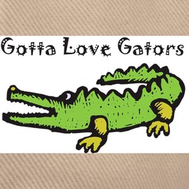 CafePress Gotta Love Gators Cap Unique Adjustable Baseball Hat Khaki